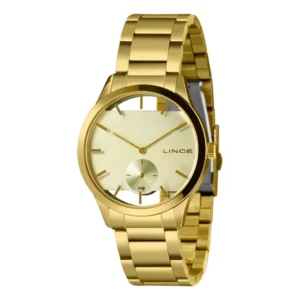 Relógio Lince Feminino Analógico Dourado Lrg4730l40 C1kx