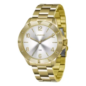 Relógio Lince Feminino Dourado Lrg4367l K187