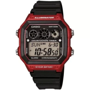 Relógio Casio Masculino Quadrado Digital Ae-1300wh-4avdf