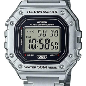 Relógio Casio Masculino Illuminator W-218hd-1avdf Cor da correia Prateado
